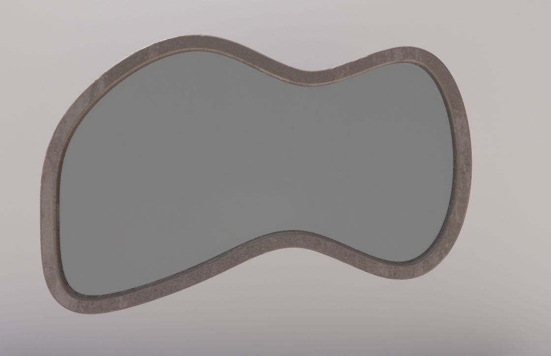 Dressing Table Set  Low-poly 3D model_4