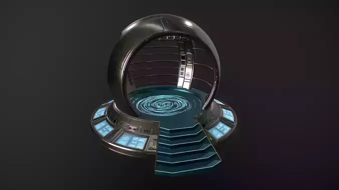 Teleporter space door portal