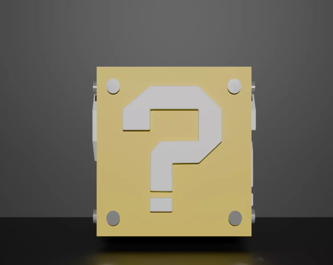 Mario Box Low-poly 3D model_0