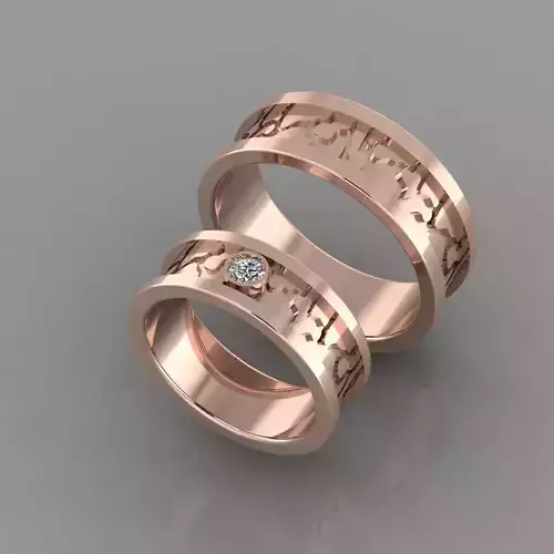 wedding rings ko0040