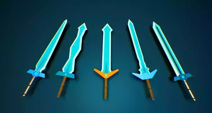 LowPoly Medieval Sword Pack