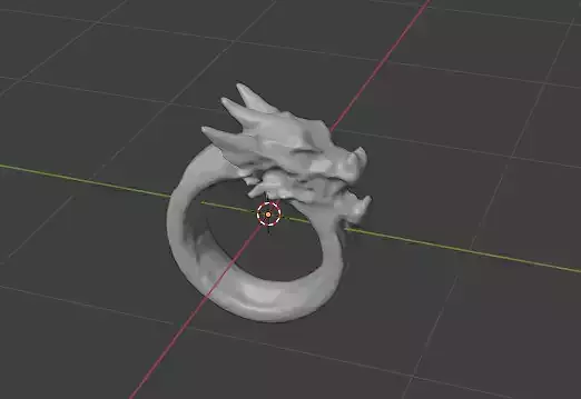 Dragon ring 3D print model