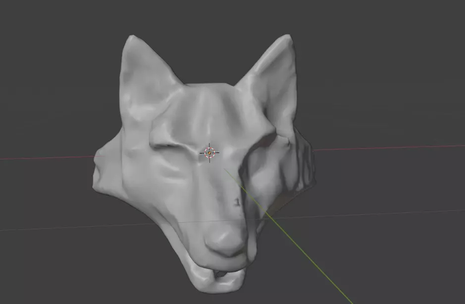 Wolf ring 3D print model_0