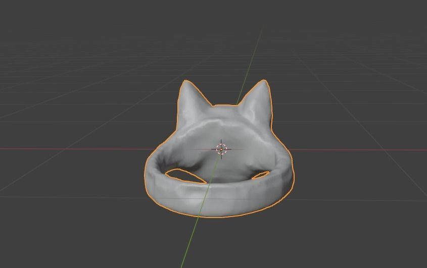 Wolf ring 3D print model_2