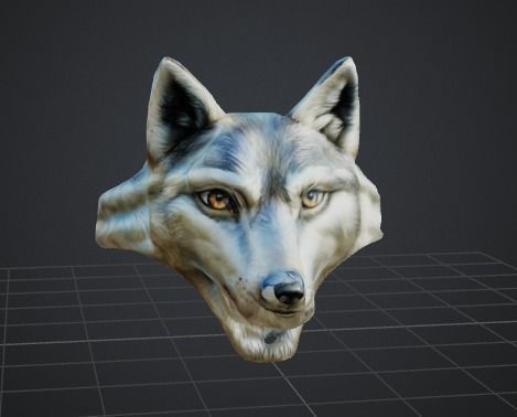 Wolf ring 3D print model_3