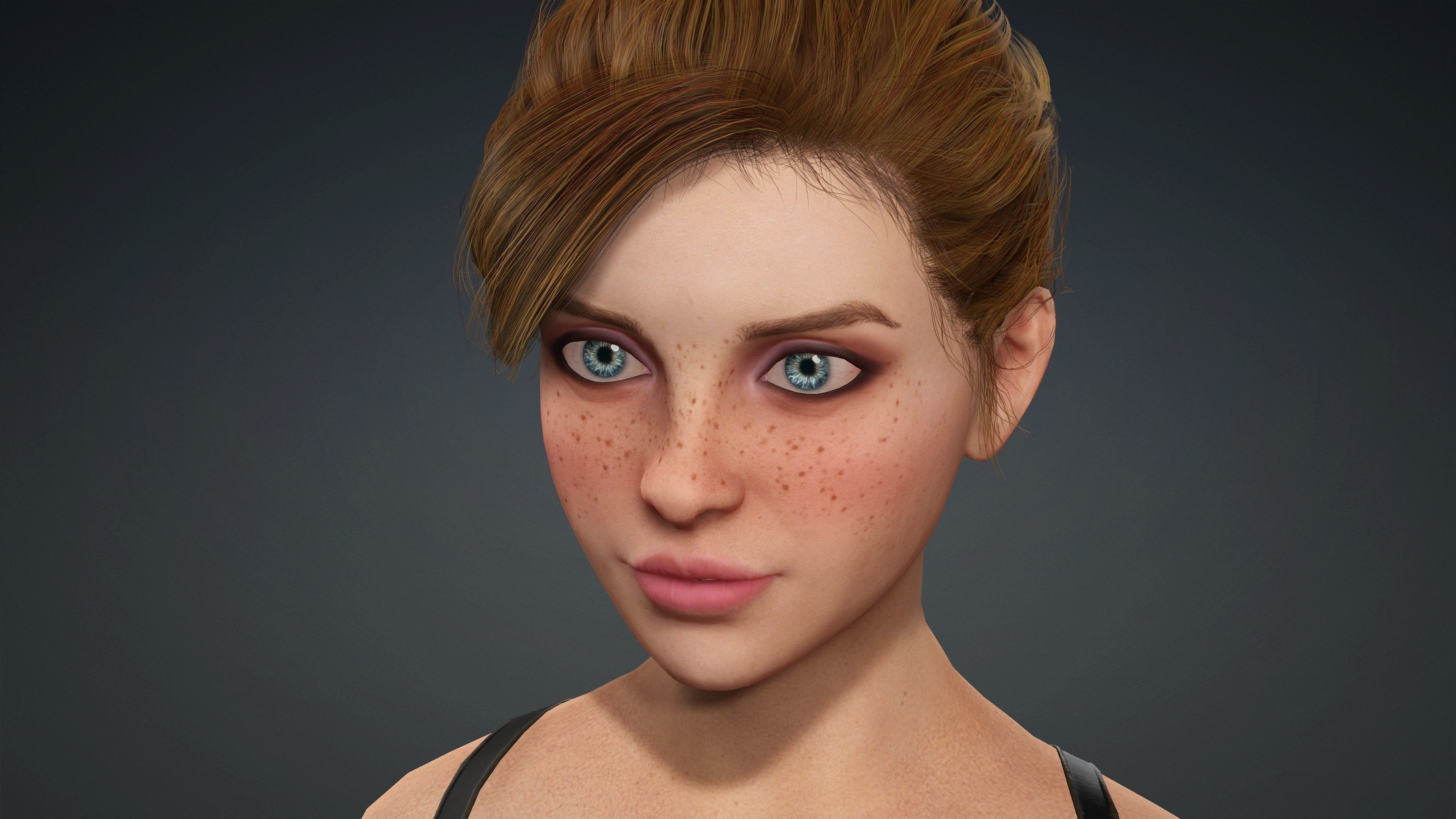 Sexy Character - Fully Rigged 3D model Low-poly 3D model_2