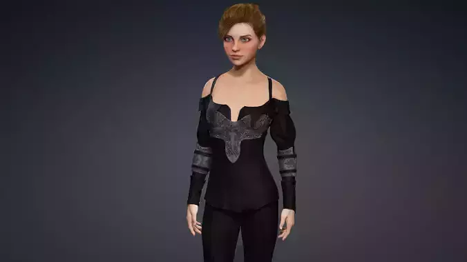 Sexy Character - Fully Rigged 3D model