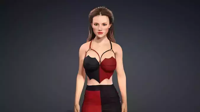 Sexy Character - Fully Rigged 3D model 