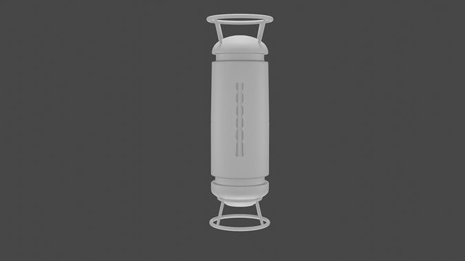 Scream Canister From Monsters Inc Untextured Free 3D model