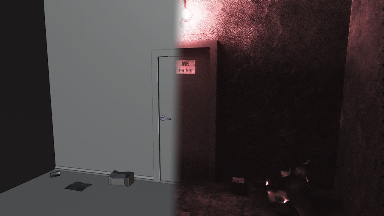 Realistic 3D Model of the Abandoned Post Apocalyptic Hall Place 3D model_2