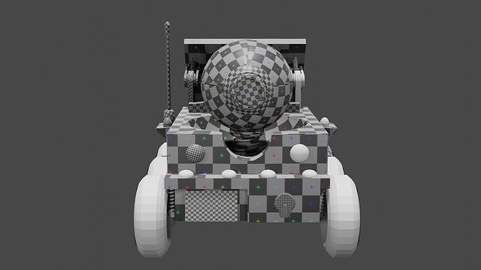 Rover From Planet 51 Untextured 3D model