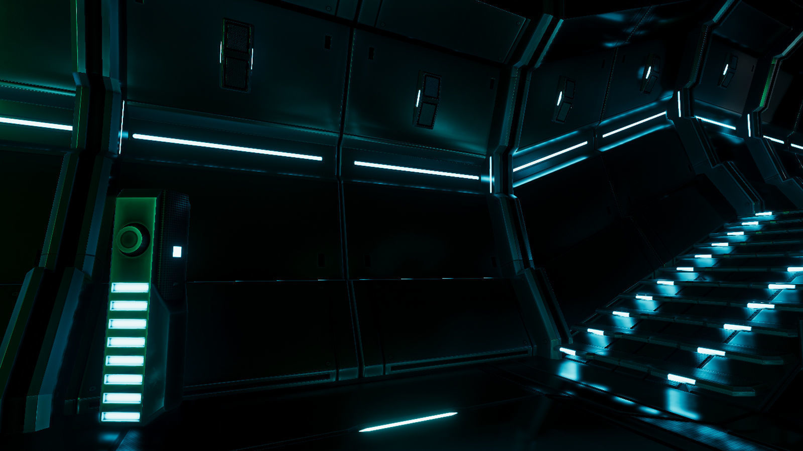 Sci Fi Movie theater Low-poly 3D model_8