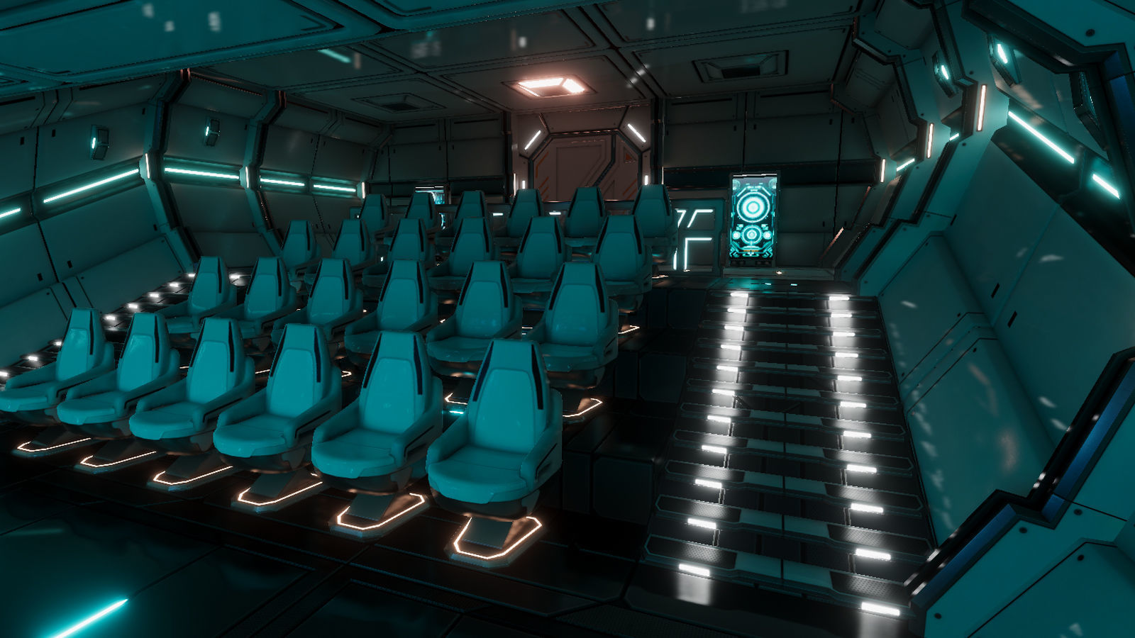 Sci Fi Movie theater Low-poly 3D model_3