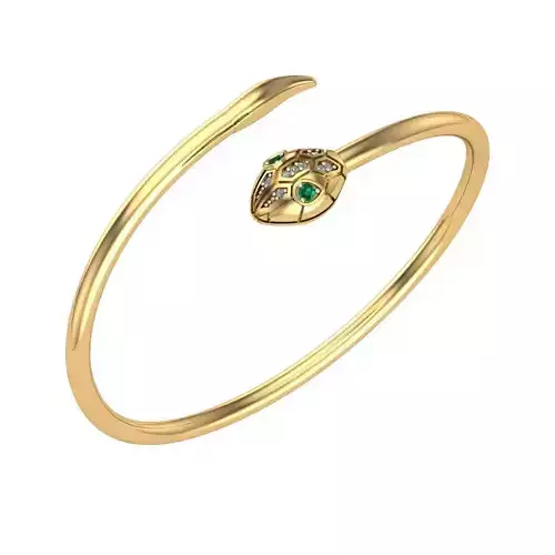 snake serpent head bracelet