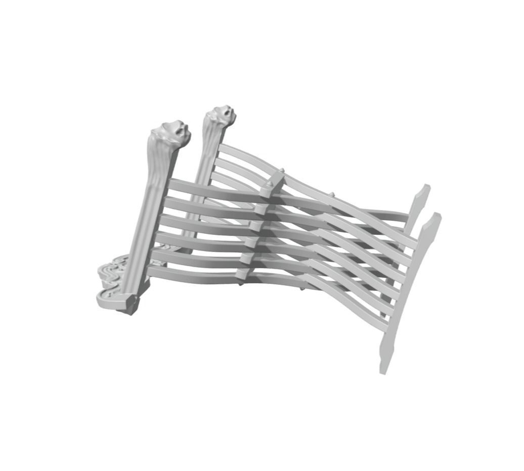 Savonarola - wooden chair with decoration 3D print model_1