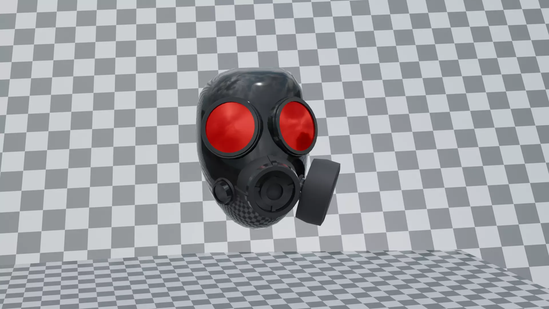 Gas Mask Free low-poly 3D model