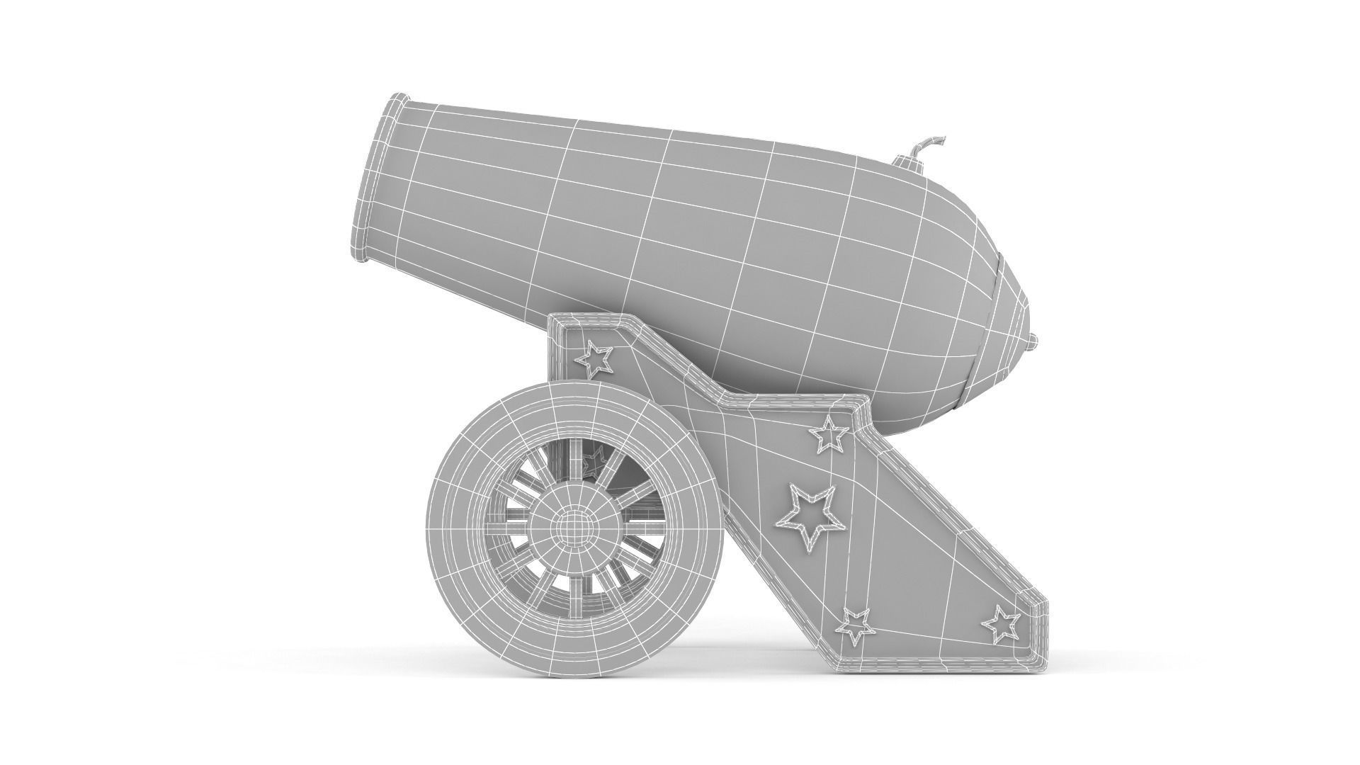 Circus Cannon 3D model_8