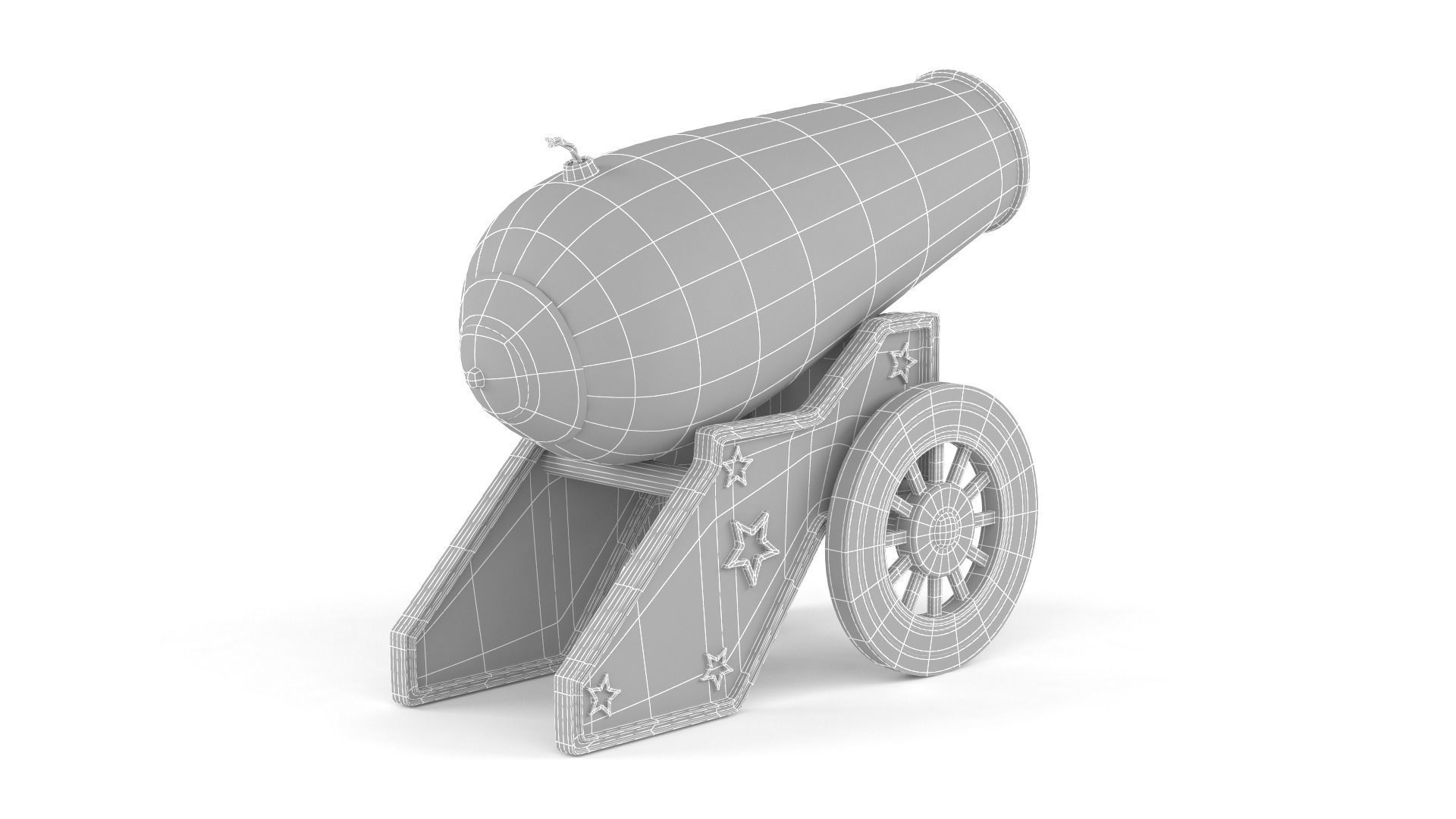 Circus Cannon 3D model_9