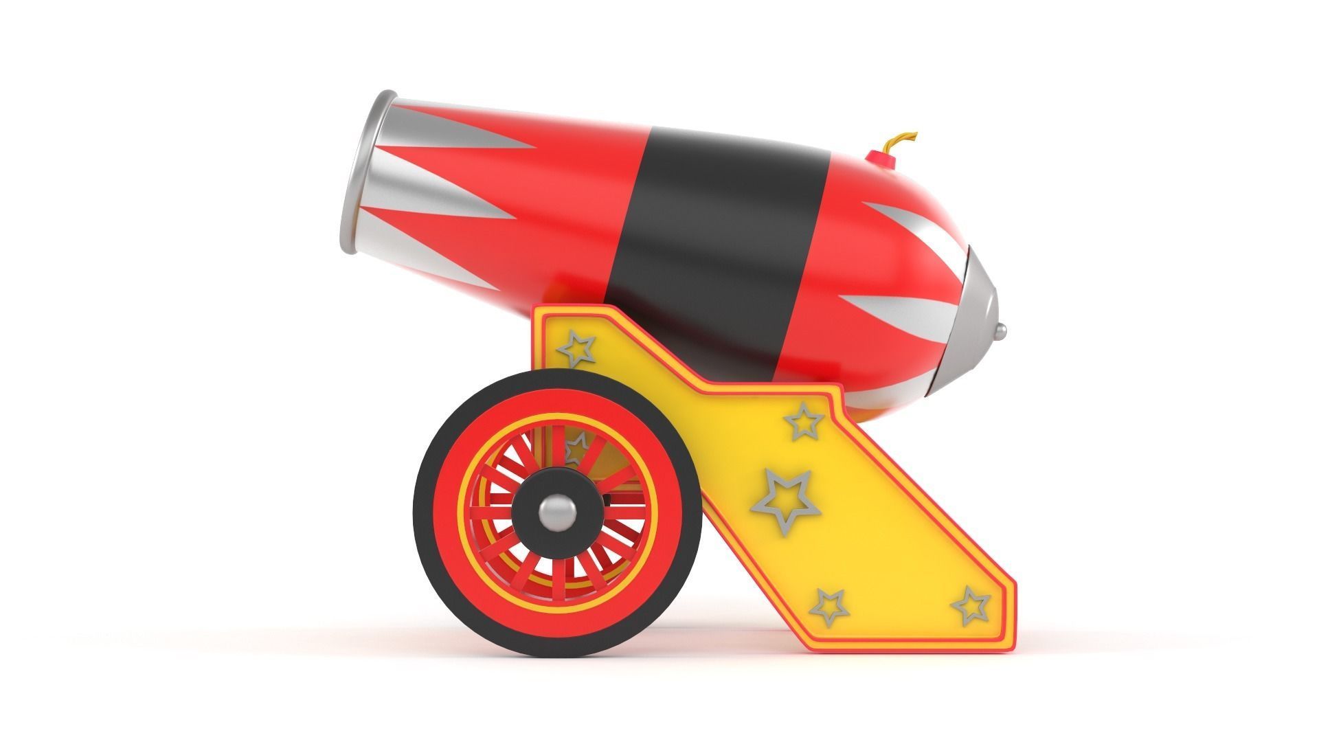 Circus Cannon 3D model_2