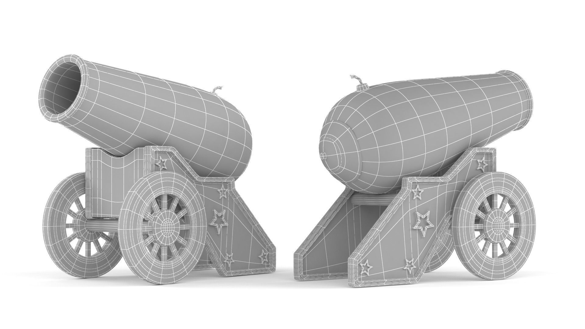 Circus Cannon 3D model_6