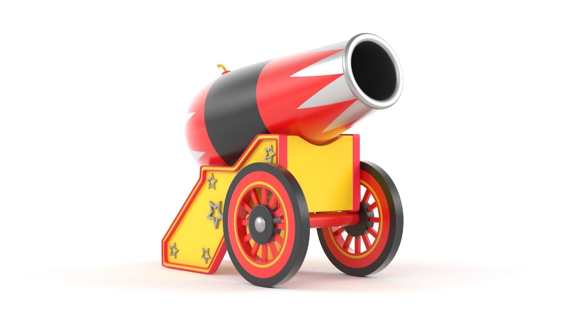 Circus Cannon 3D model_4