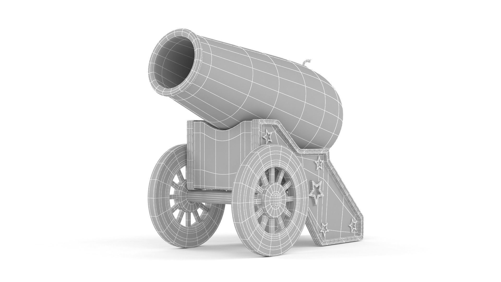 Circus Cannon 3D model_7