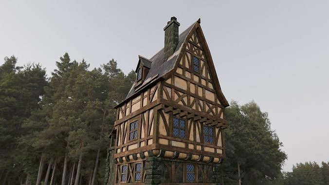 House 3D Model  Low-poly 3D model