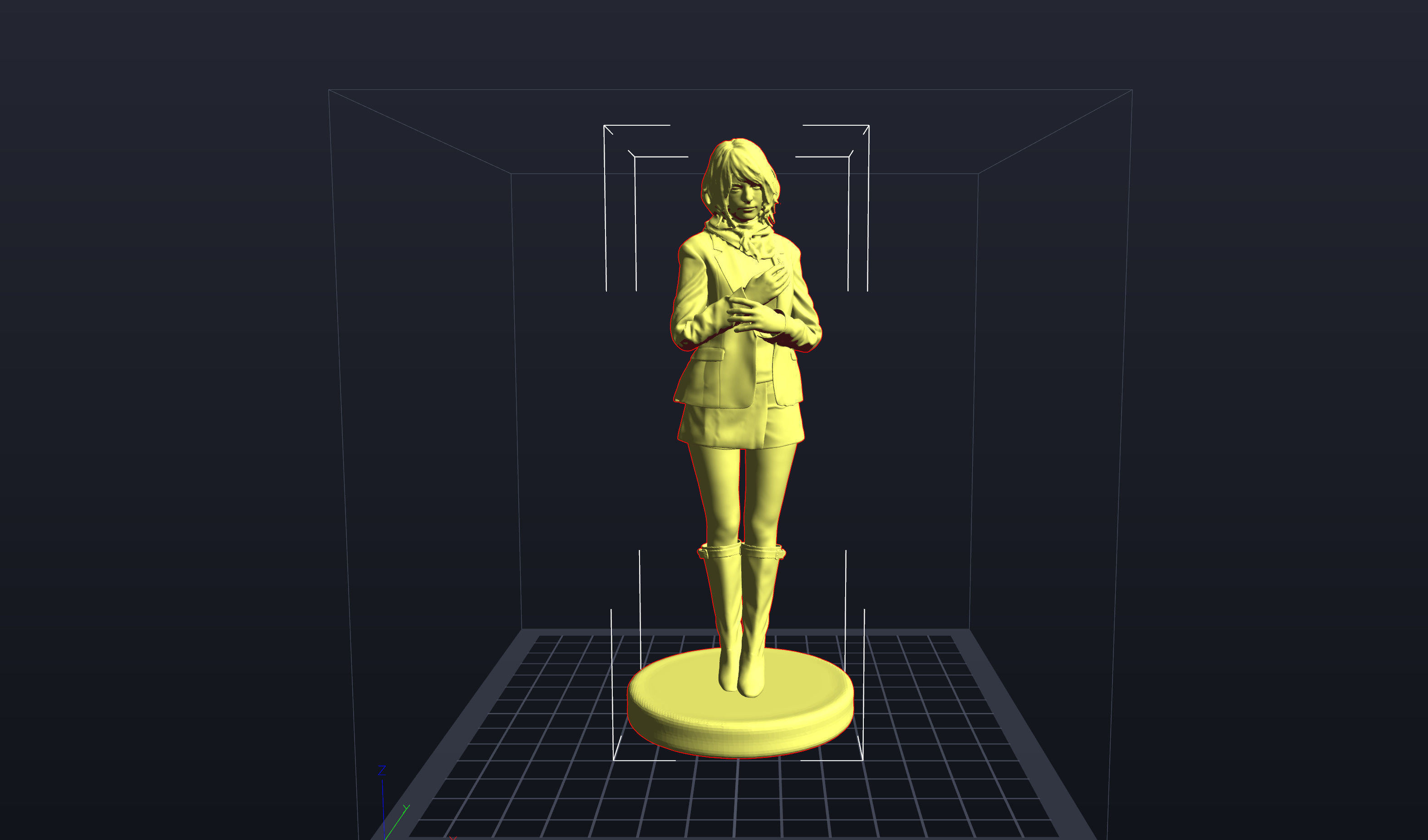 Ashley Graham Resident Evil 4 OBJ and STL 3D print model_1