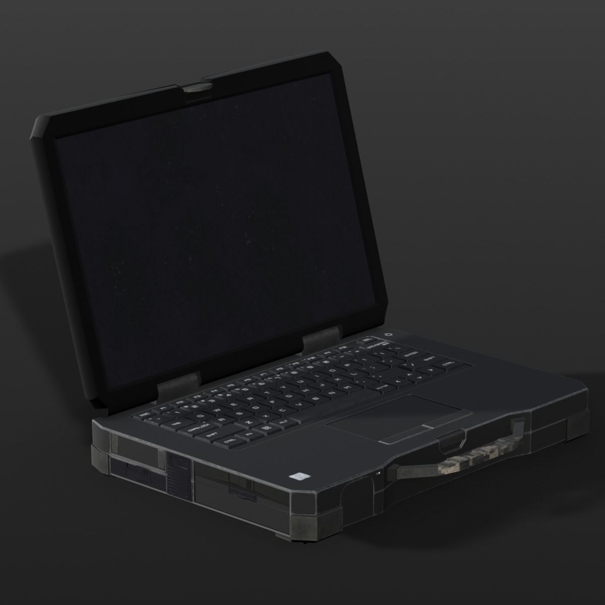 Laptop 3D Model Low-poly 3D model_10
