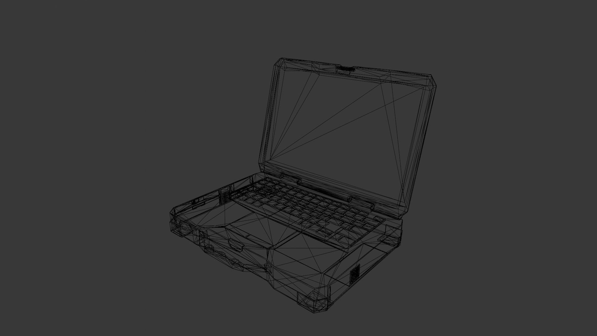 Laptop 3D Model Low-poly 3D model_14