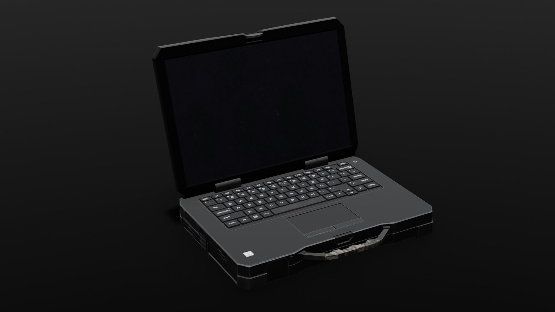 Laptop 3D Model Low-poly 3D model_8