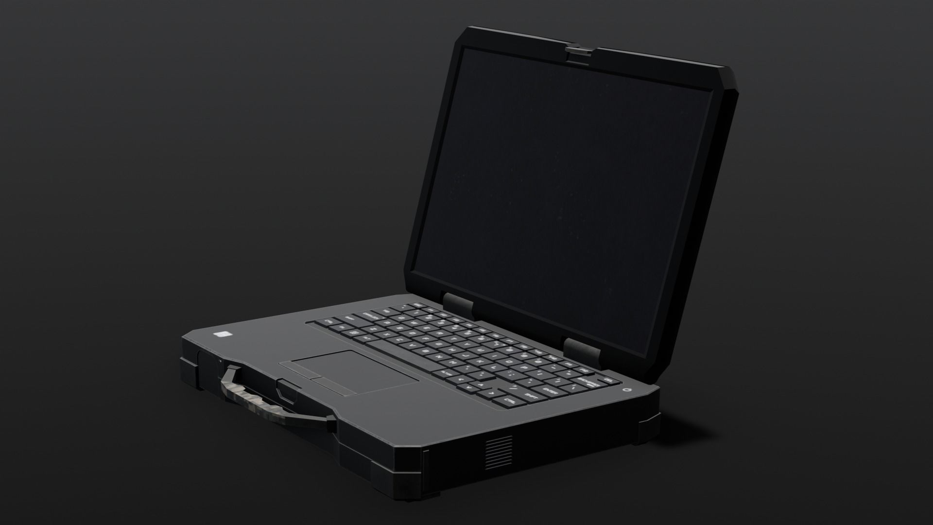 Laptop 3D Model Low-poly 3D model_9