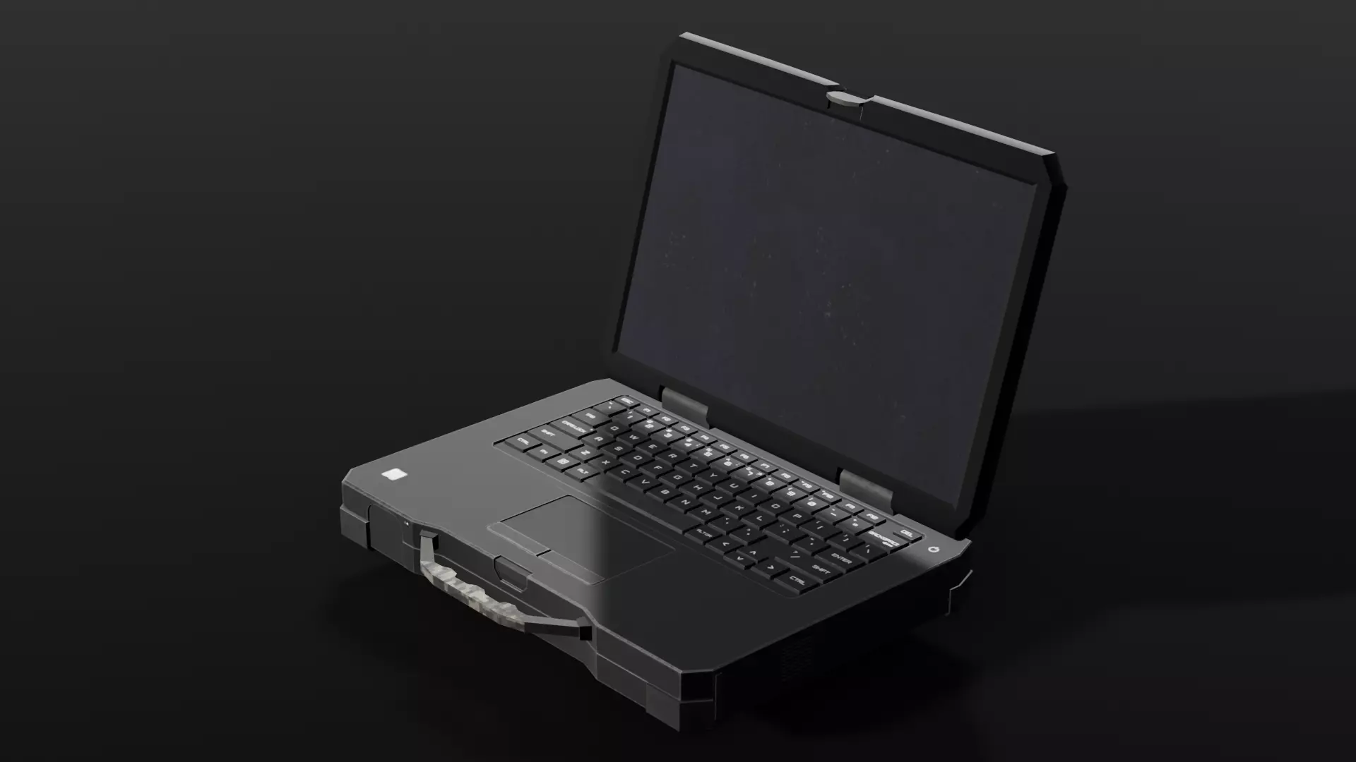 Laptop 3D Model Low-poly 3D model_0