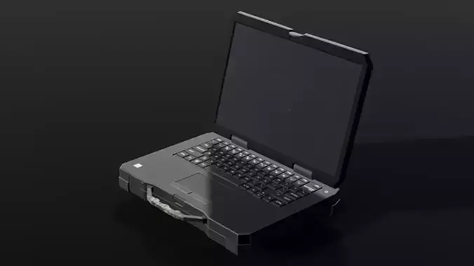Laptop 3D Model Low-poly 3D model