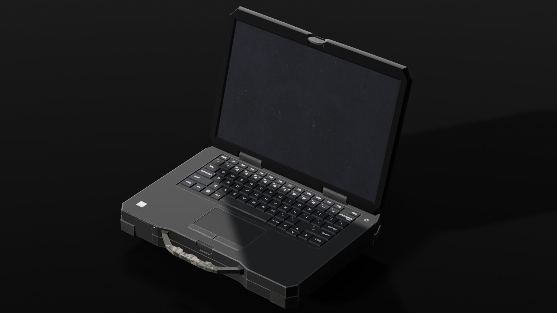 Laptop 3D Model Low-poly 3D model_11