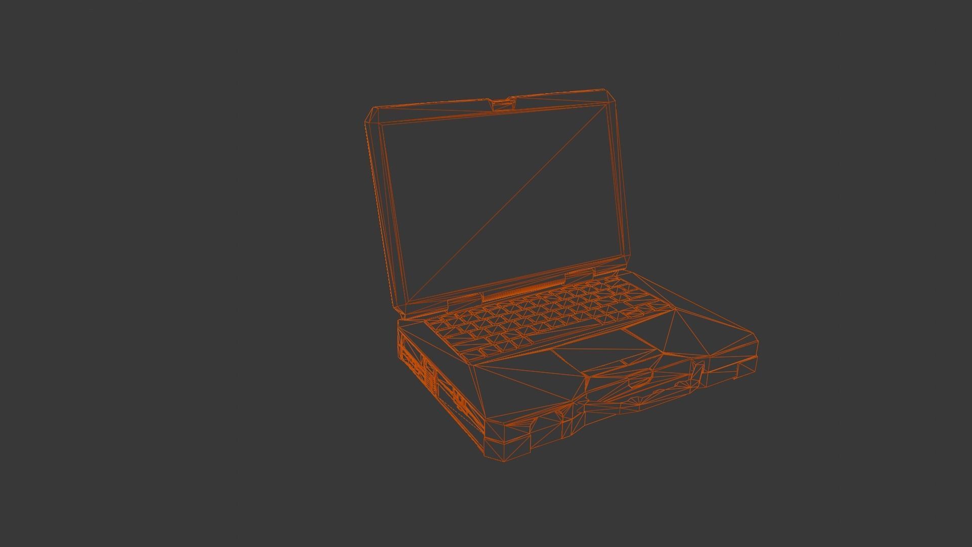 Laptop 3D Model Low-poly 3D model_15