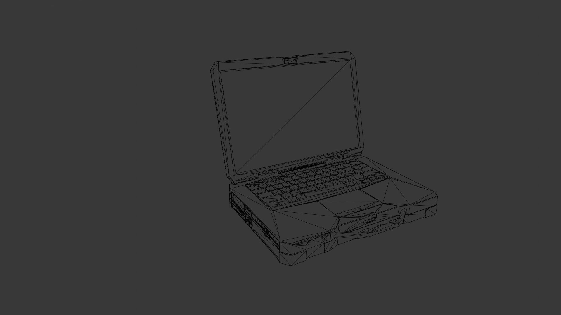 Laptop 3D Model Low-poly 3D model_16