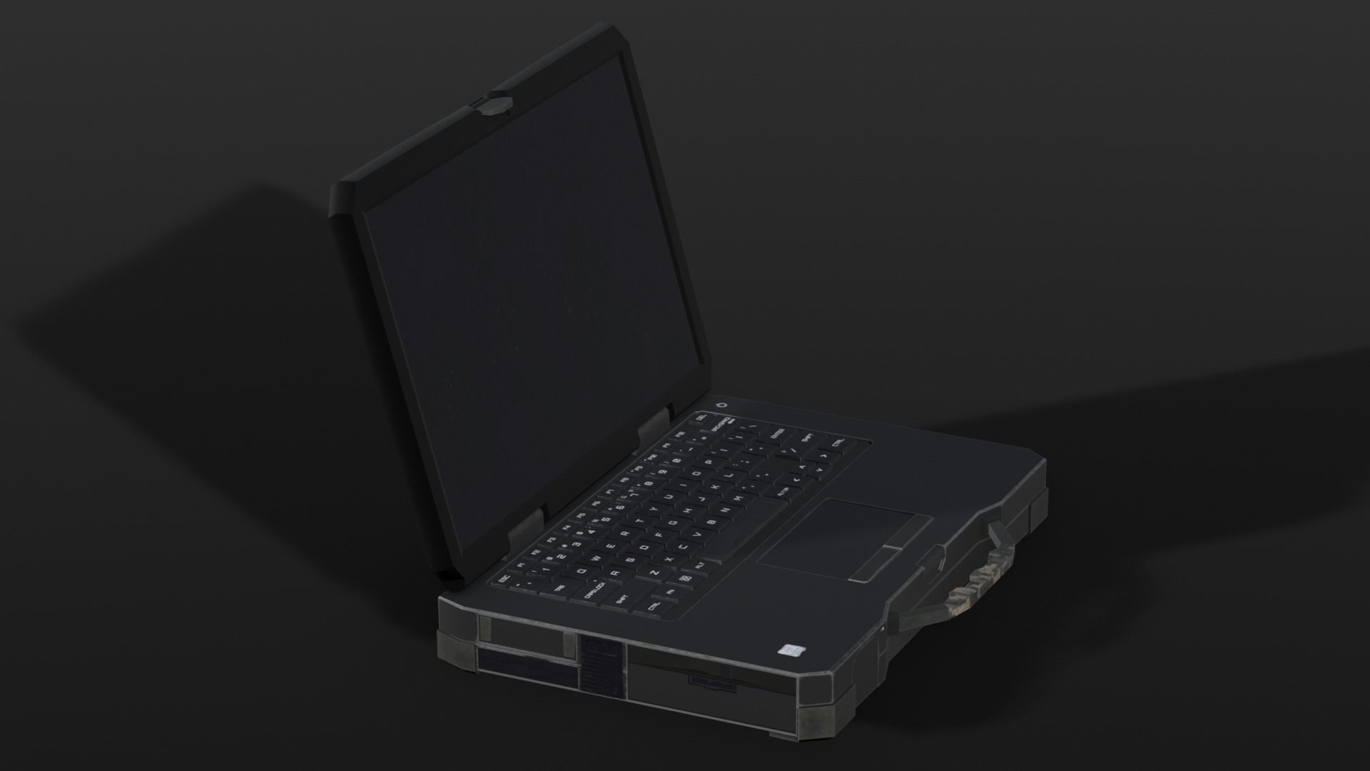 Laptop 3D Model Low-poly 3D model_1