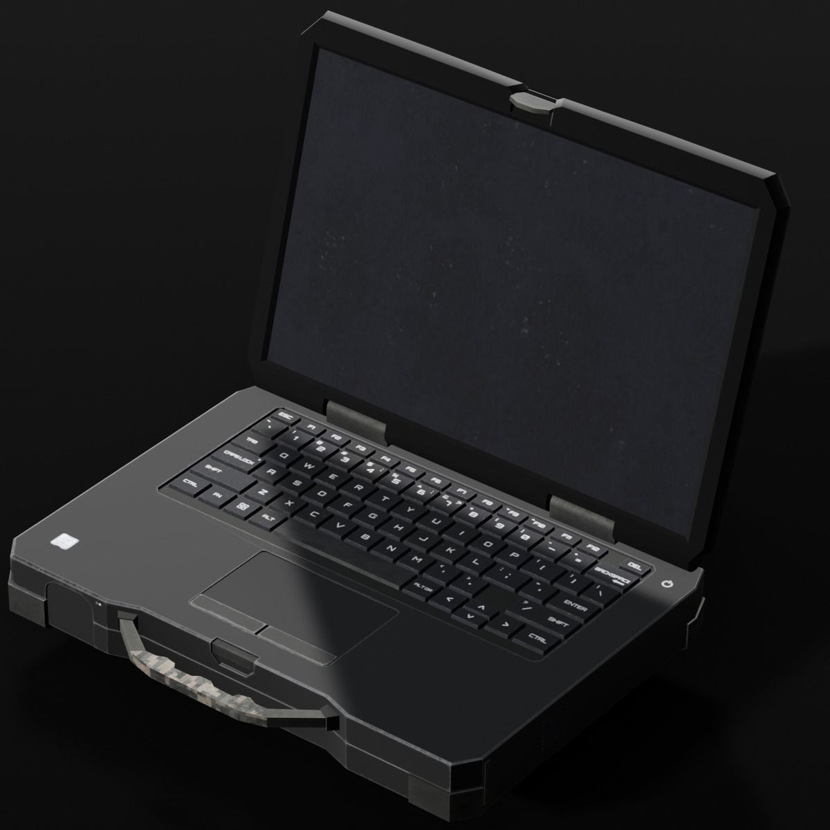 Laptop 3D Model Low-poly 3D model_7