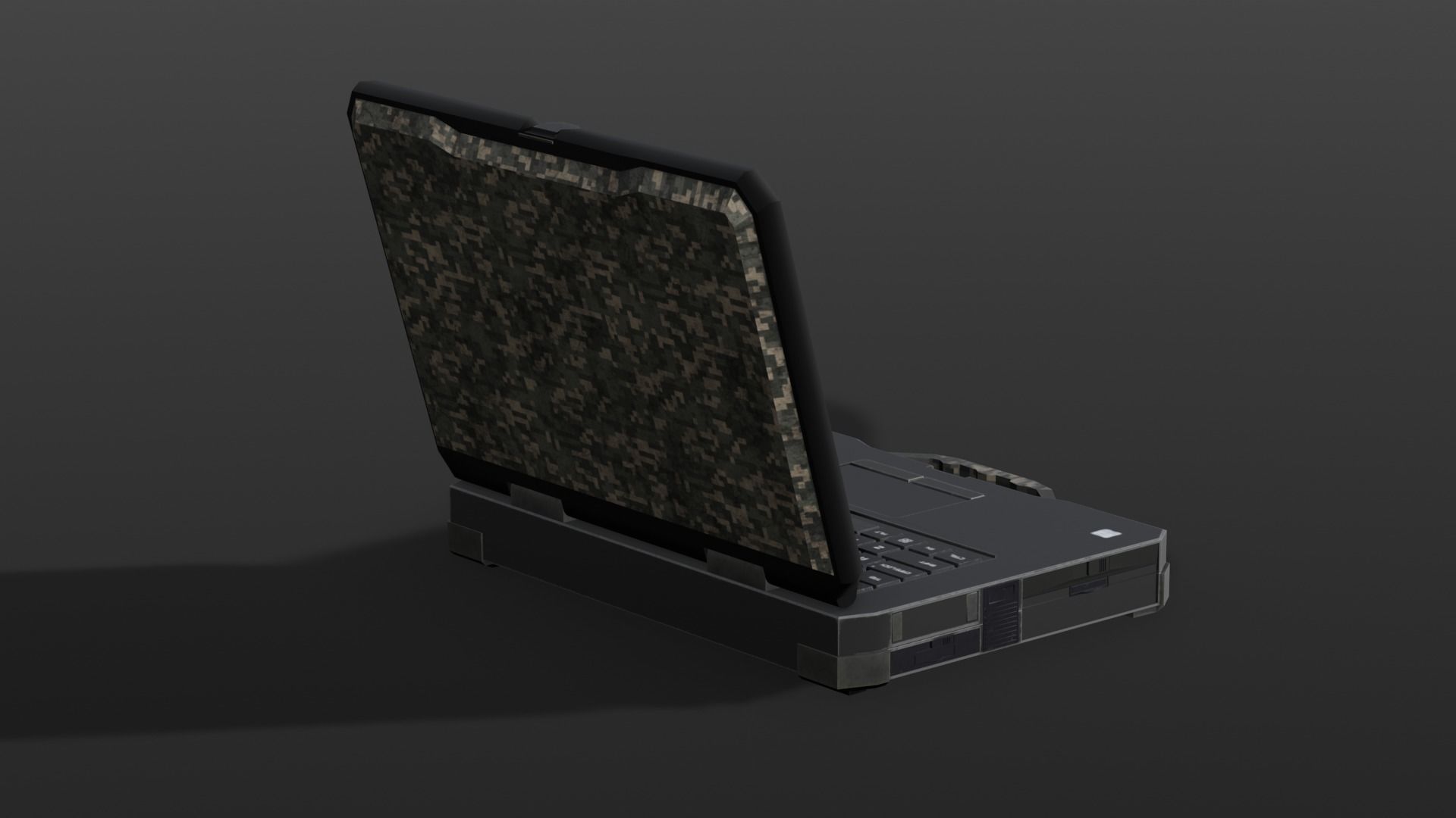 Laptop 3D Model Low-poly 3D model_3