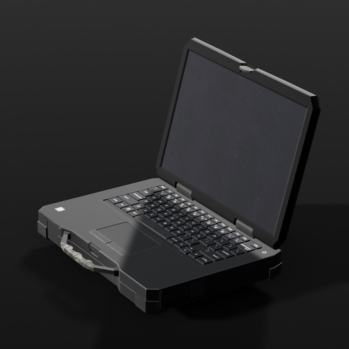 Laptop 3D Model Low-poly 3D model_4