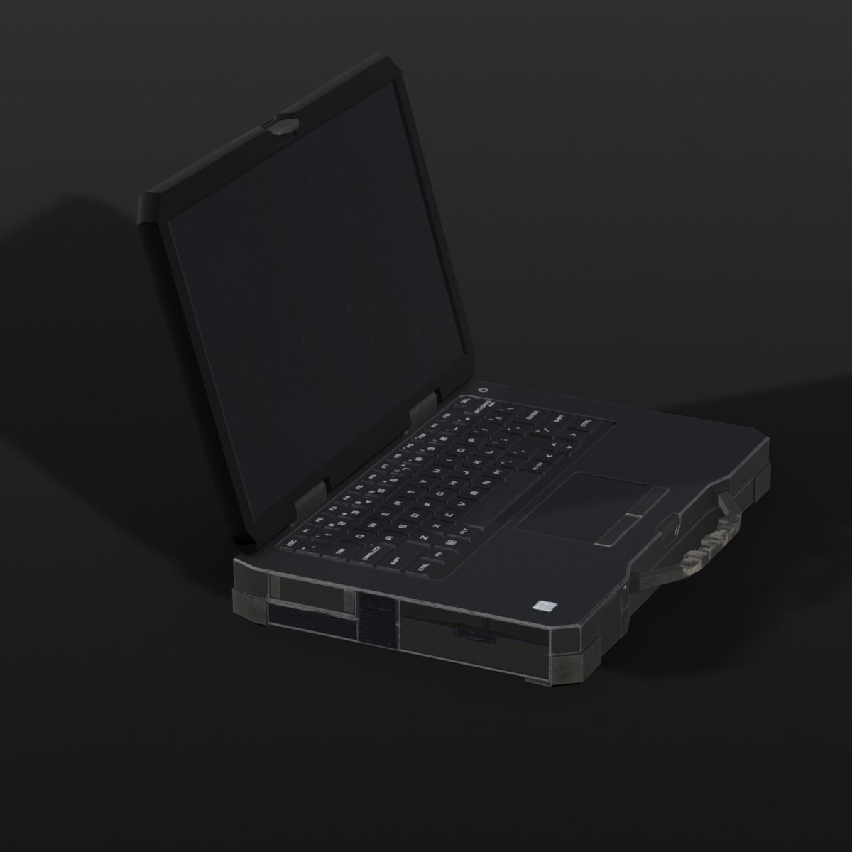Laptop 3D Model Low-poly 3D model_6