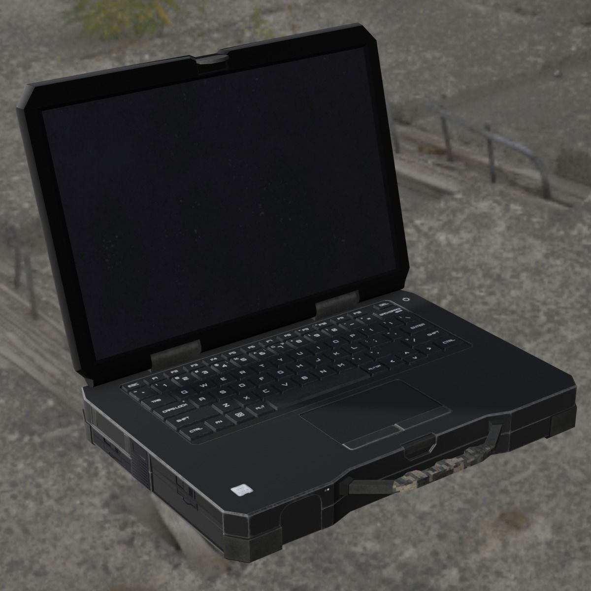 Laptop 3D Model Low-poly 3D model_12