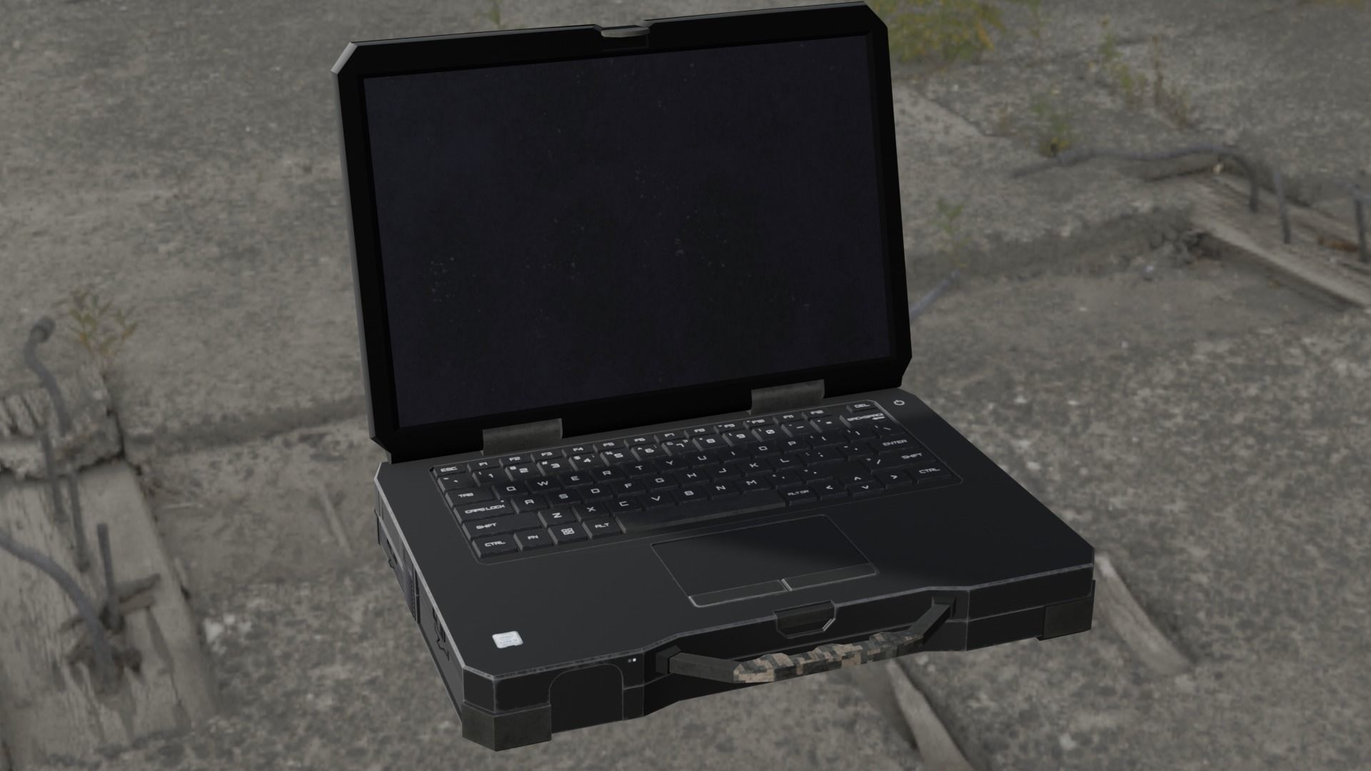 Laptop 3D Model Low-poly 3D model_13
