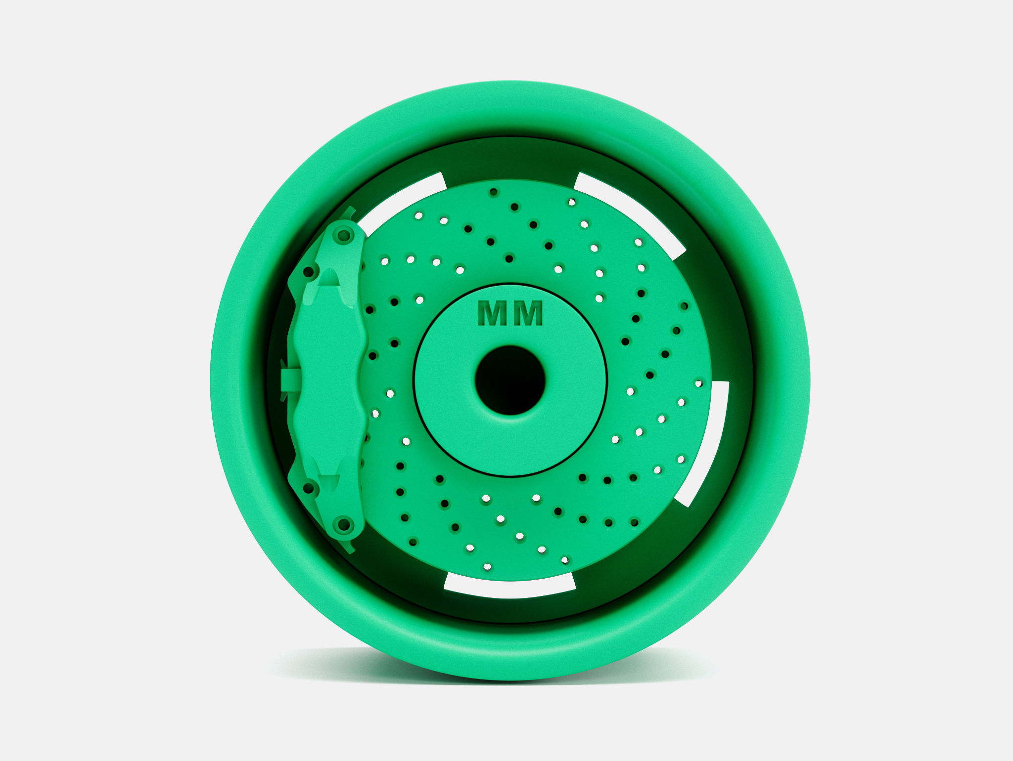 15x8 US Mags Standard Wheel and Brake 3D print model_2