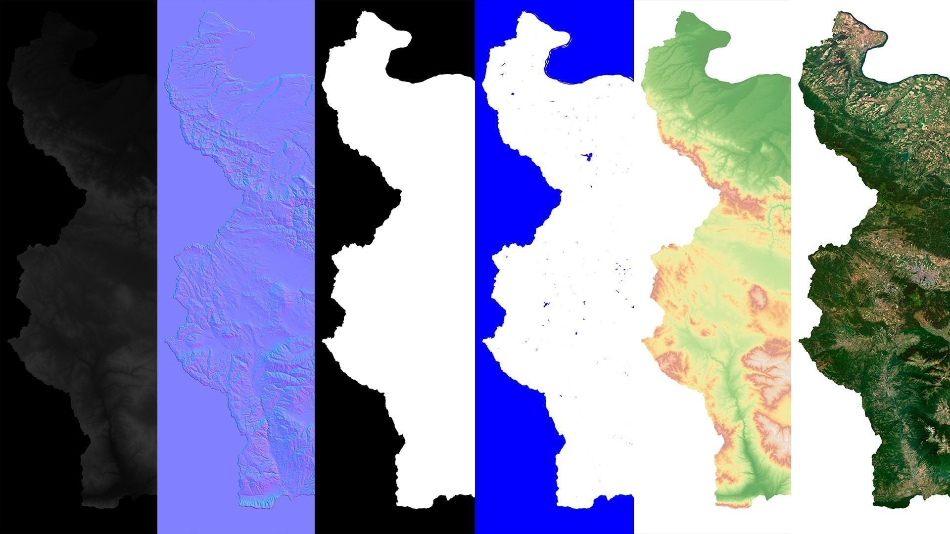 Bulgaria Terrain 3D Map 3D model_11