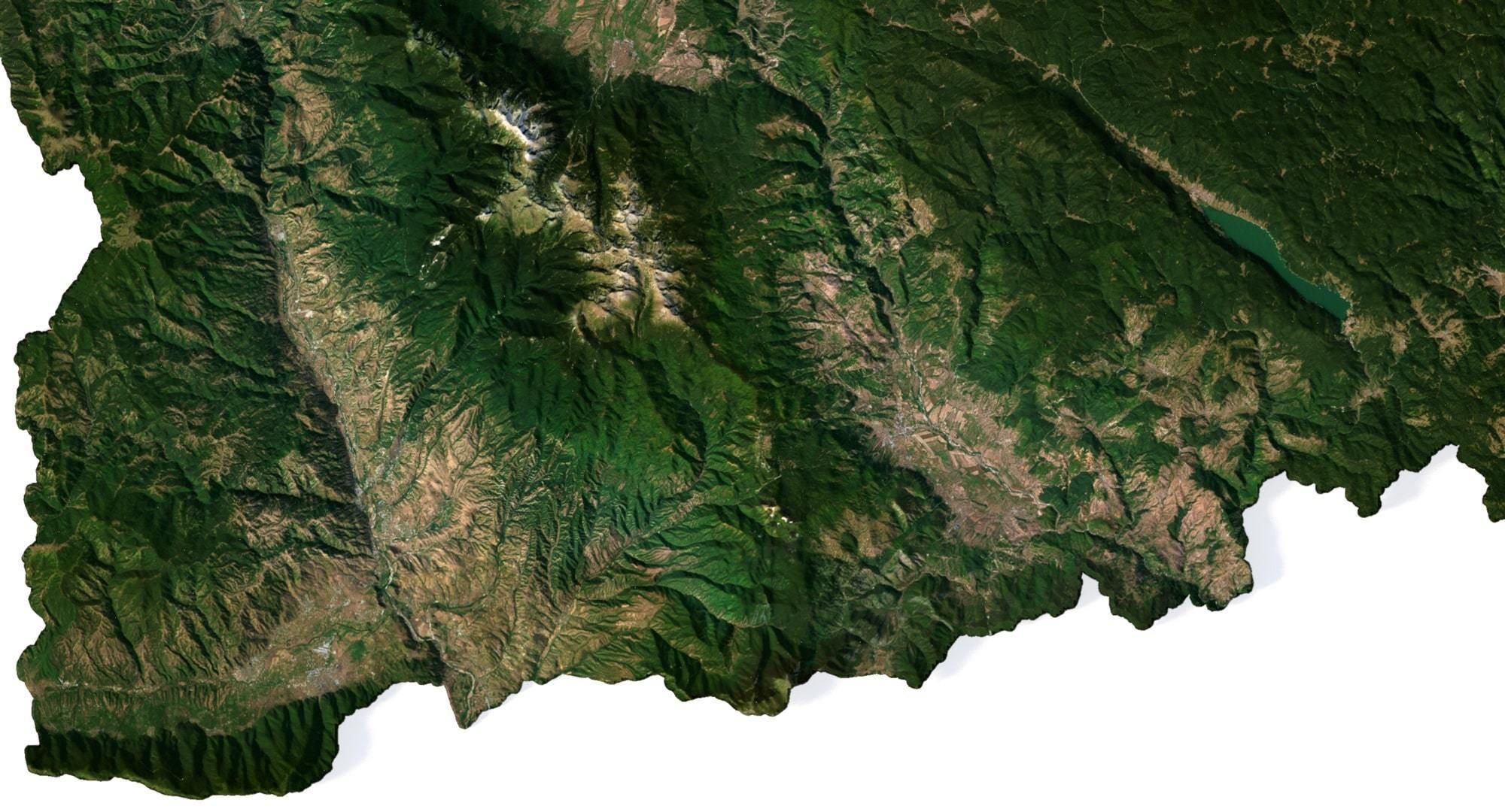Bulgaria Terrain 3D Map 3D model_3