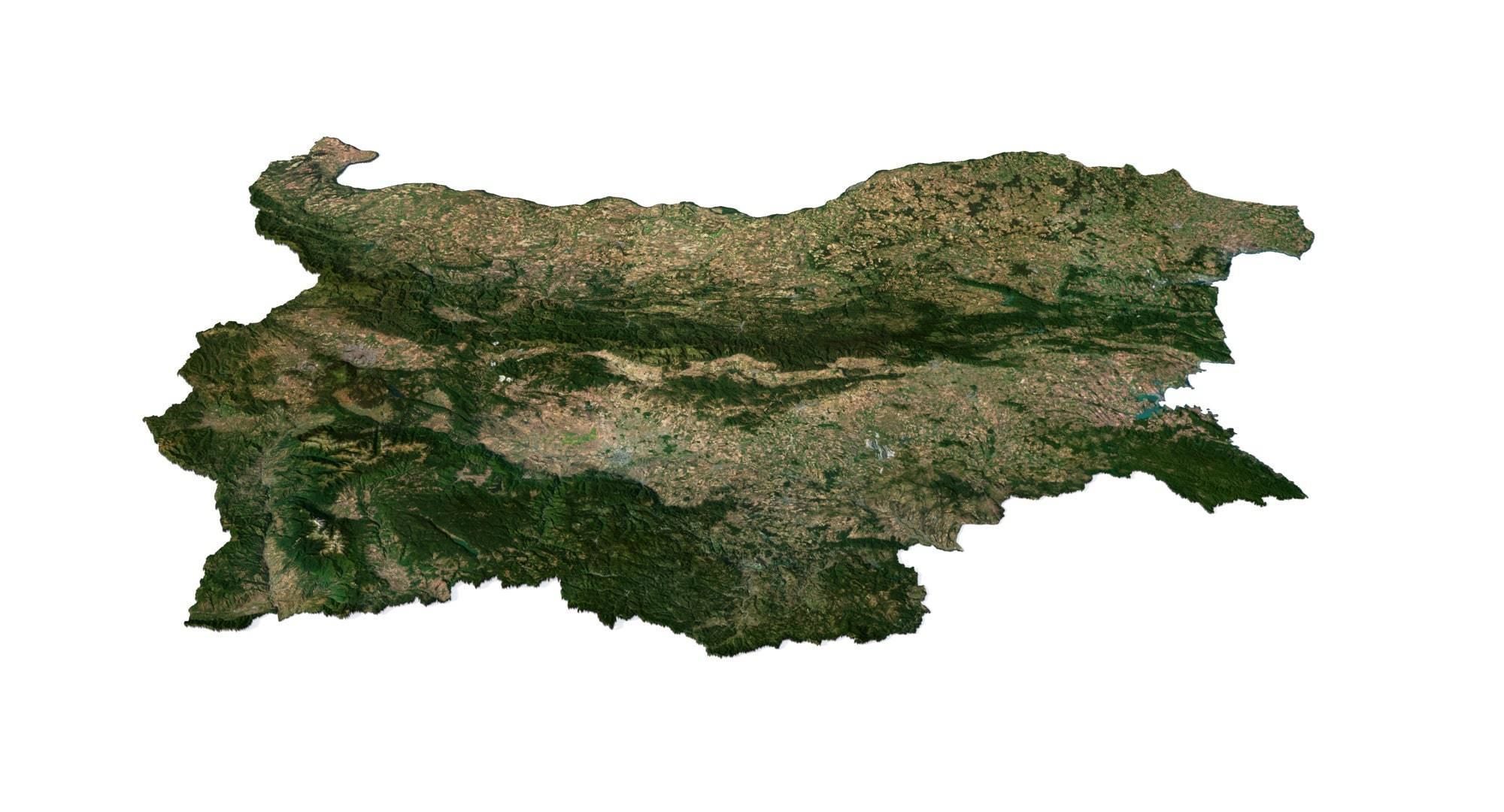 Bulgaria Terrain 3D Map 3D model_7