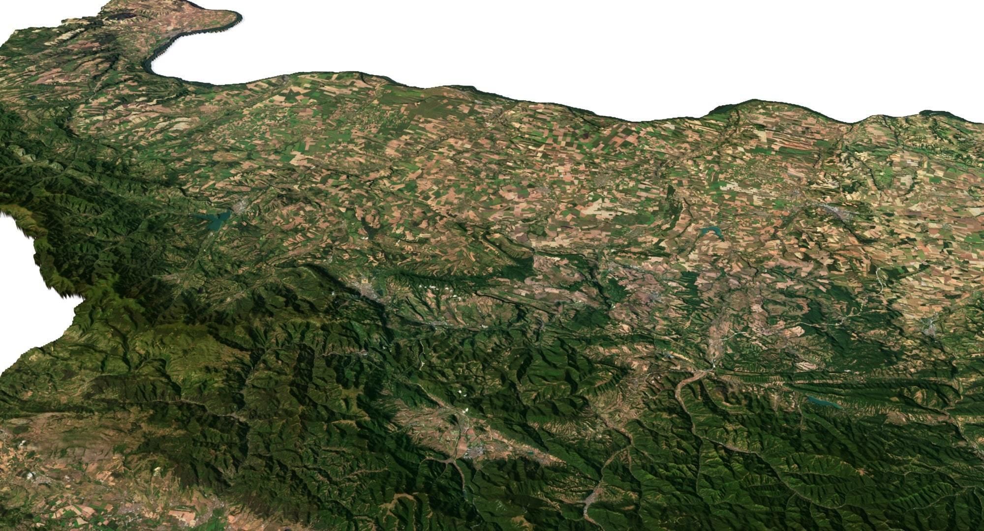 Bulgaria Terrain 3D Map 3D model_8