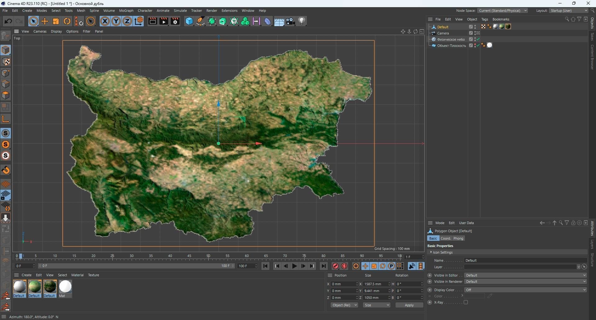 Bulgaria Terrain 3D Map 3D model_13